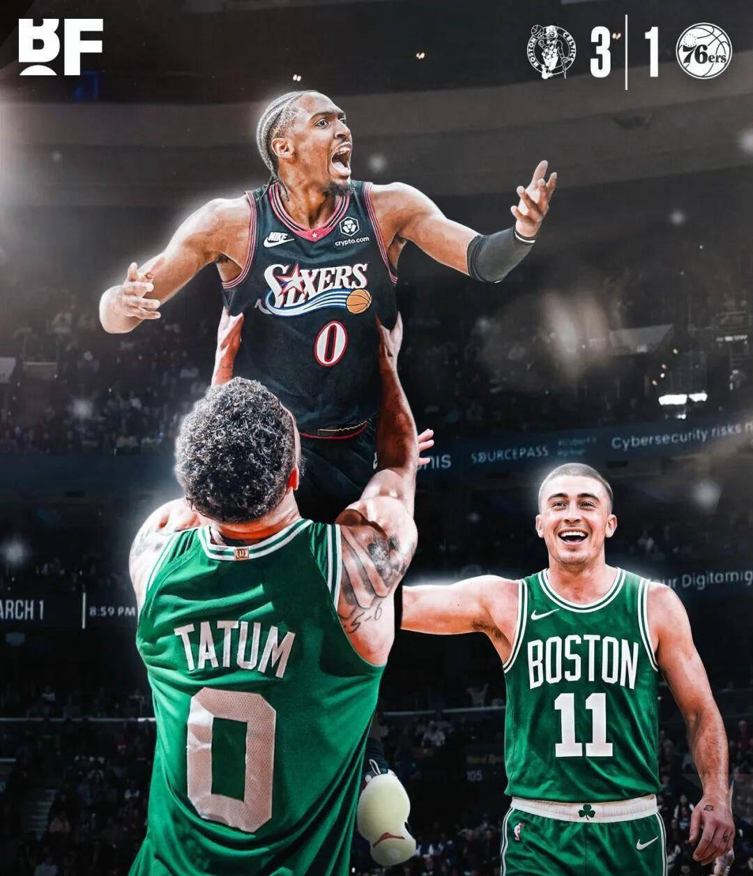 三十+七+十一，凯尔特人豪取赛点，跟腱撕裂塔图姆满血复出显神威！